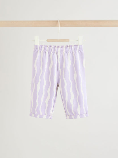 Purple Flower Baby T-Shirts And Trousers 2 Piece Set (0mths-2yrs) image 6