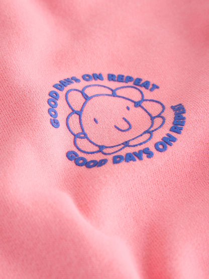 Pink Check Crew Neck Sweatshirt & Shorts Set (3mths-7yrs) image 9