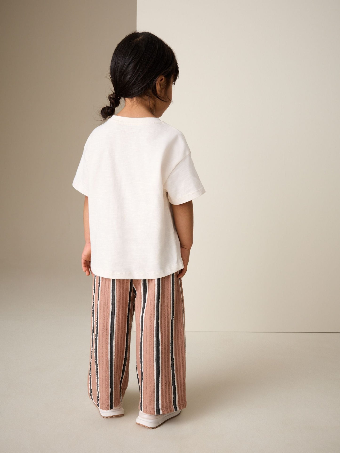 Dsiney Kidz - Ecru/ Brown Cherry Short Sleeve T-Shirt and Barrel Trousers Set (3mths-7yrs) image 4
