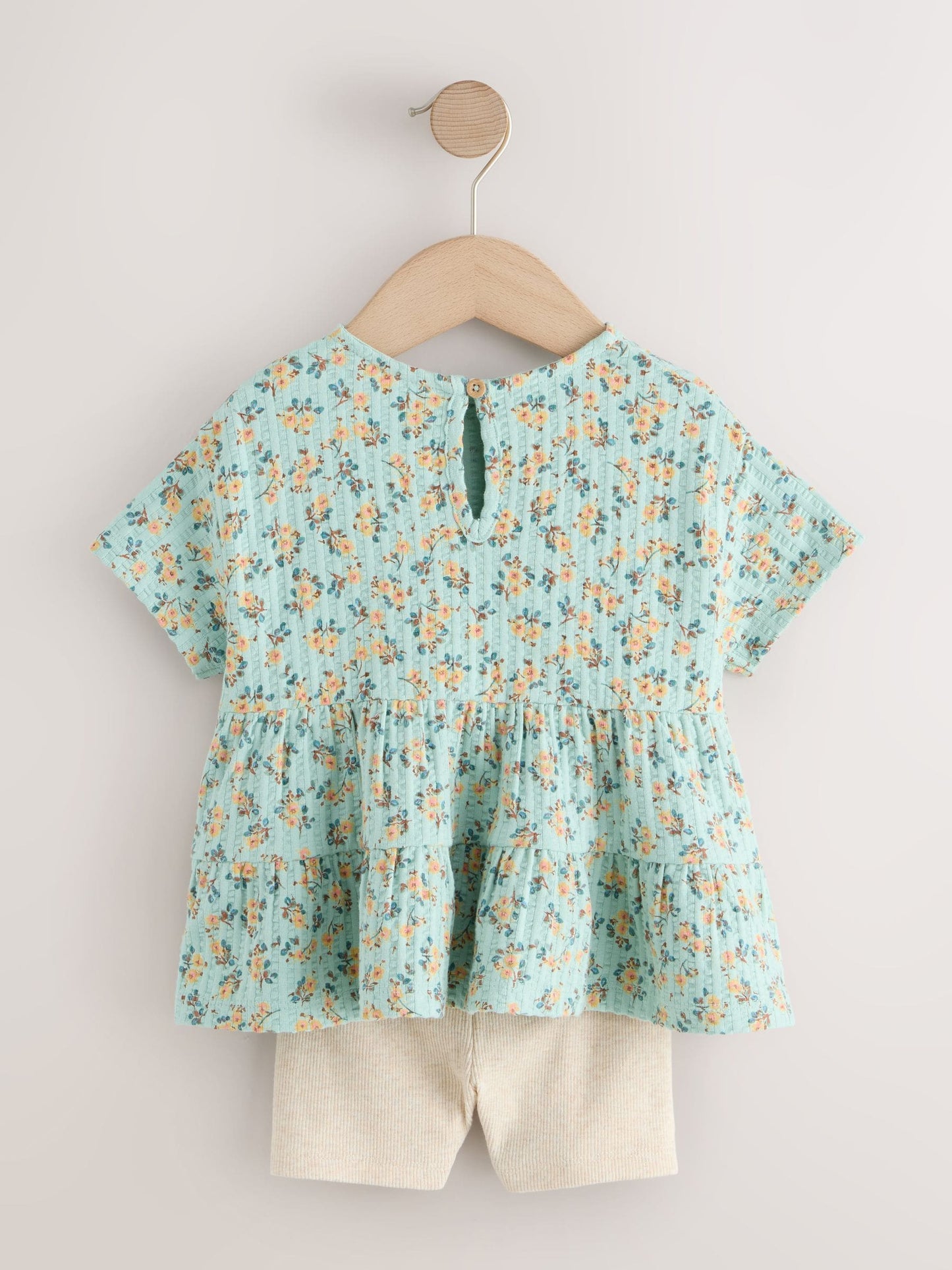 Blue Ditsy Floral Short Sleeve Blouse Shorts Set (3mths-7yrs) image 5