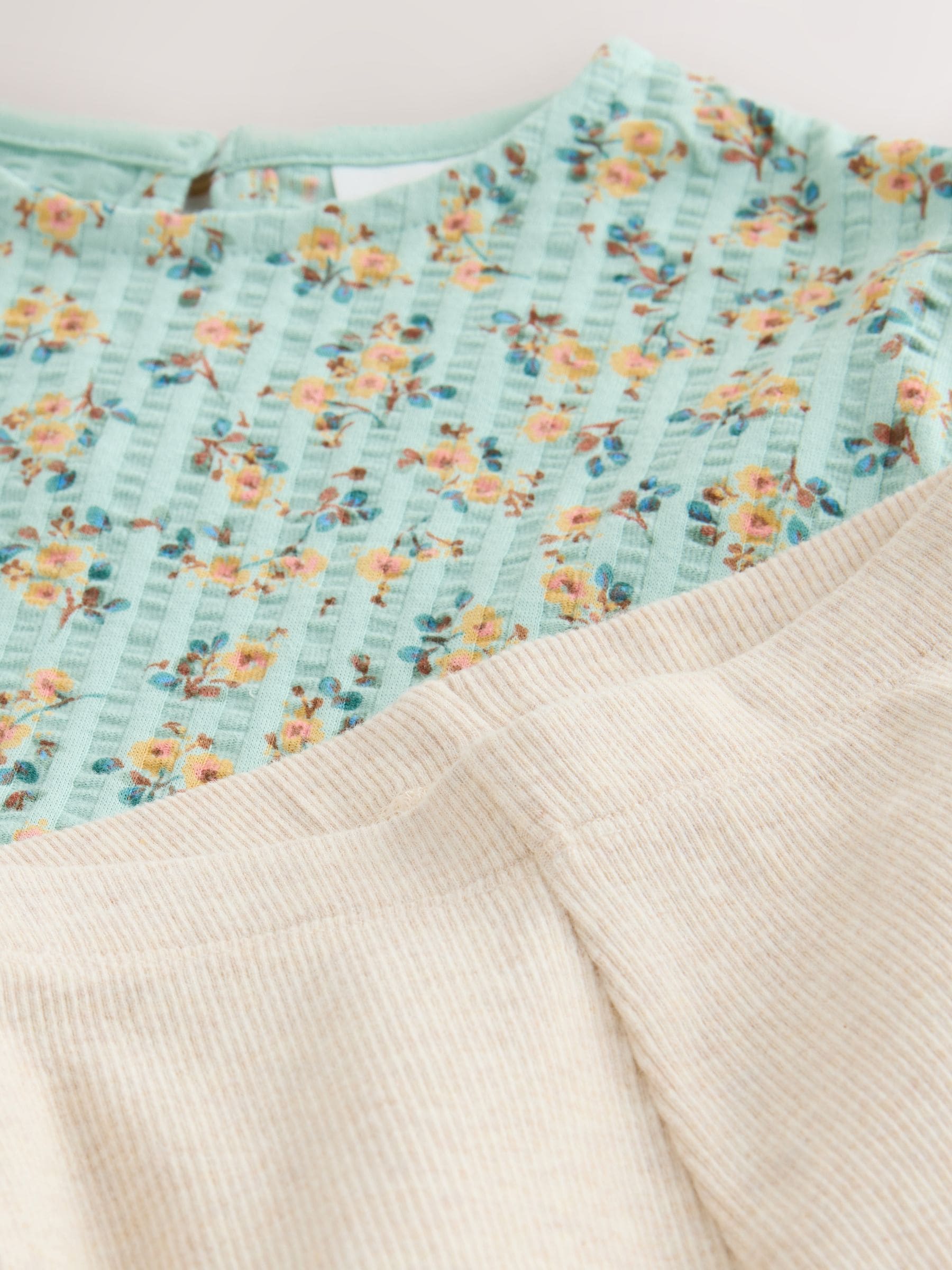 Blue Ditsy Floral Short Sleeve Blouse Shorts Set (3mths-7yrs) image 6