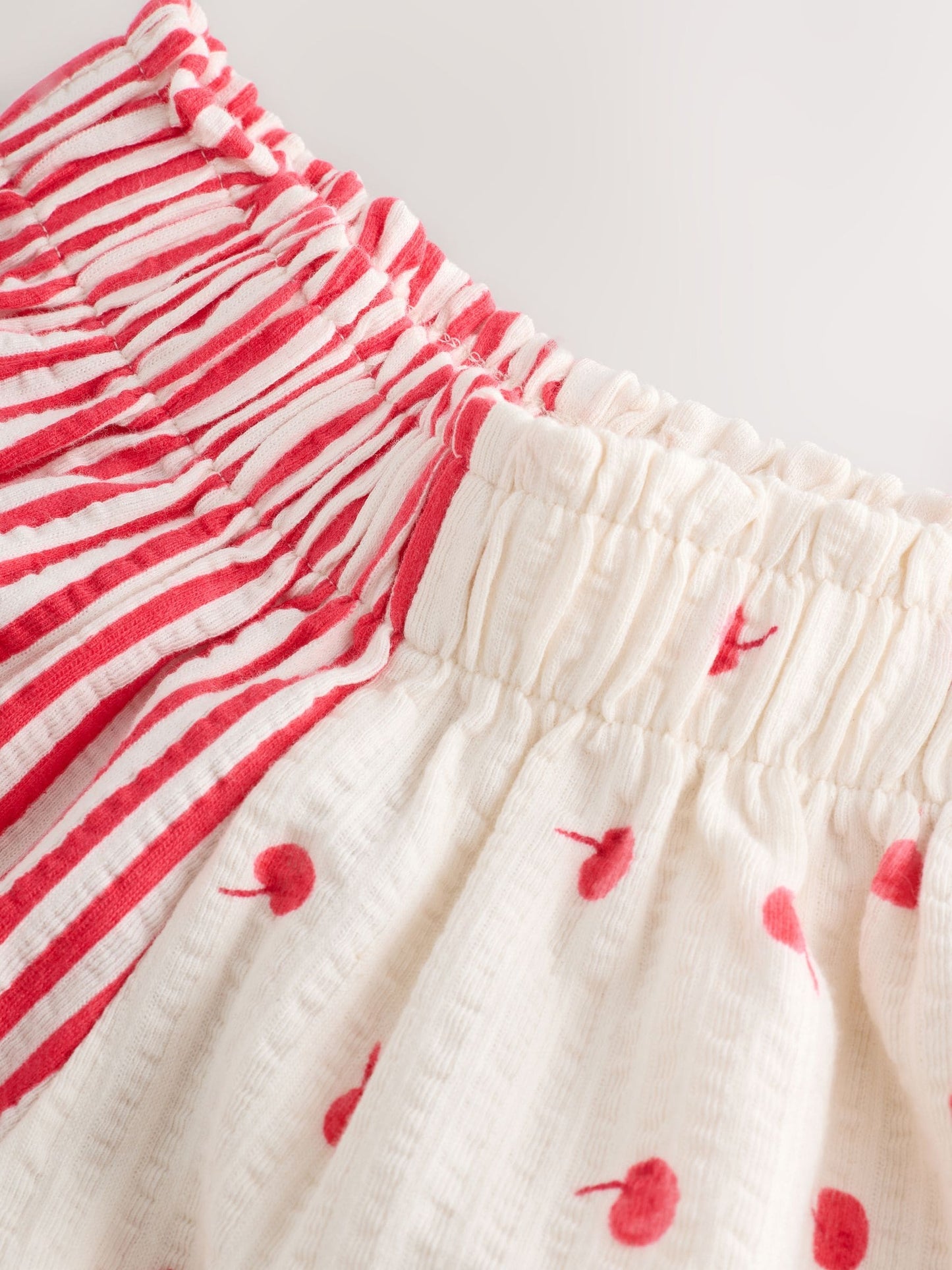 Ecru White Bunny Cherry Short Sleeve T-Shirt and Shorts Set (3mths-7yrs) image 8