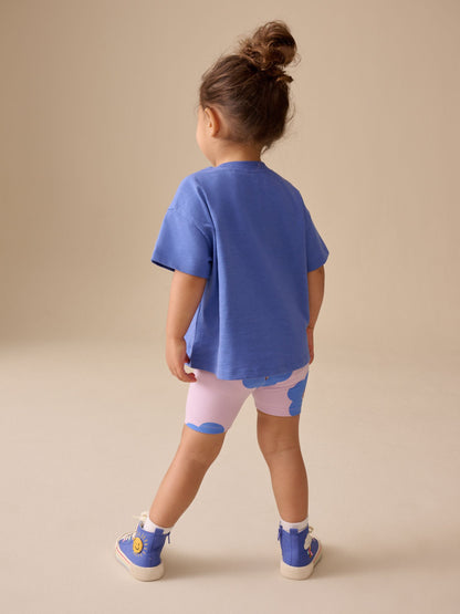 Blue Bunny Short Sleeve T-Shirt and Cycle Shorts Set (3mths-7yrs) image 3