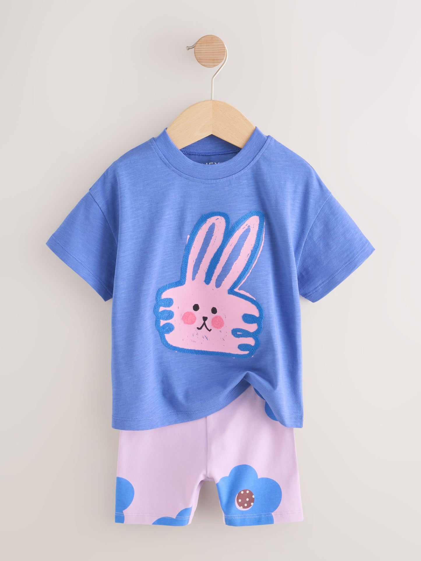 Blue Bunny Short Sleeve T-Shirt and Cycle Shorts Set (3mths-7yrs) image 6