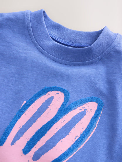 Blue Bunny Short Sleeve T-Shirt and Cycle Shorts Set (3mths-7yrs) image 8