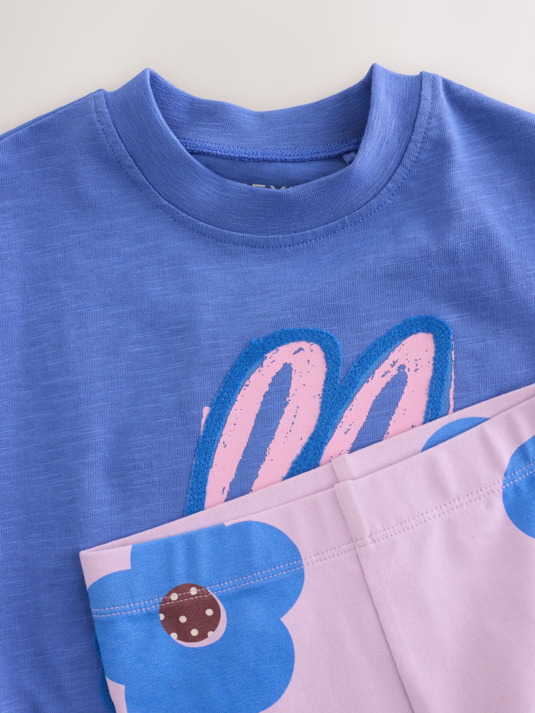 Blue Bunny Short Sleeve T-Shirt and Cycle Shorts Set (3mths-7yrs) image 9