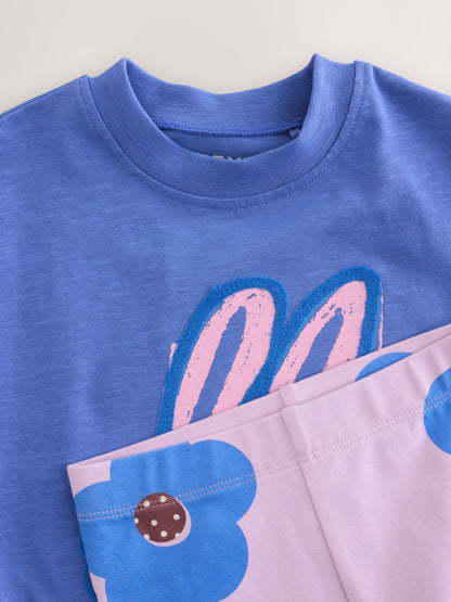 Blue Bunny Short Sleeve T-Shirt and Cycle Shorts Set (3mths-7yrs) image 9