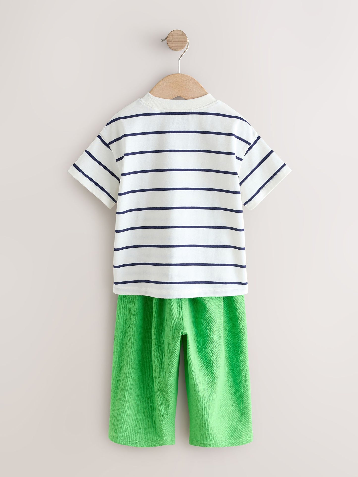 Green Rainbow Short Sleeve Top and Barrel Trousers Set (3mths-7yrs) image 6