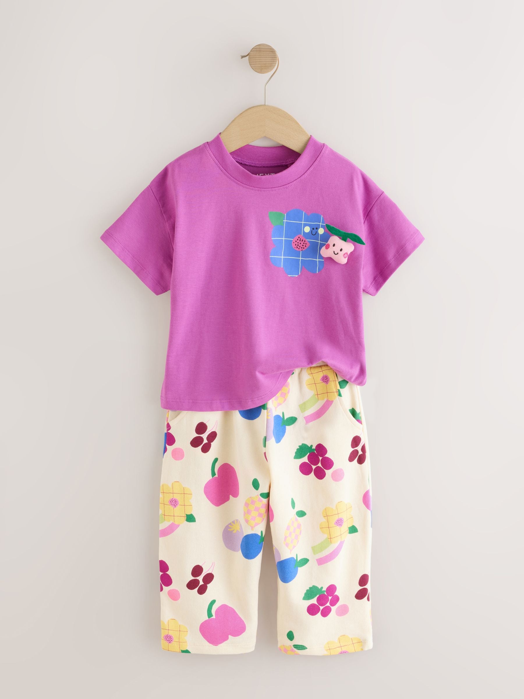 Dsiney Kidz - Purple Short Sleeve T-Shirt and Barrel Trousers Set (3mths-7yrs) image 6