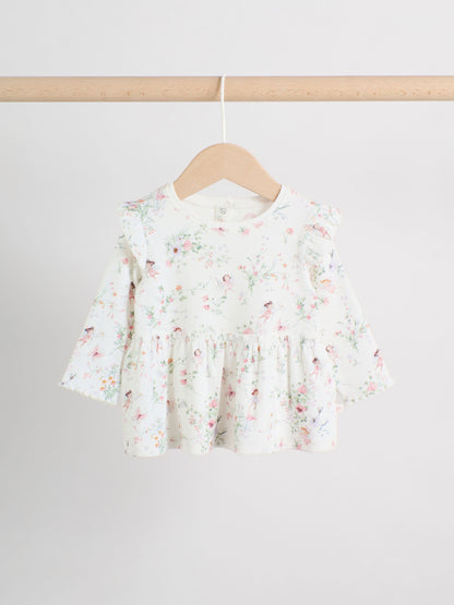 White Fairy Peplum Top and Leggings Baby Set (0mths-2yrs) image 7