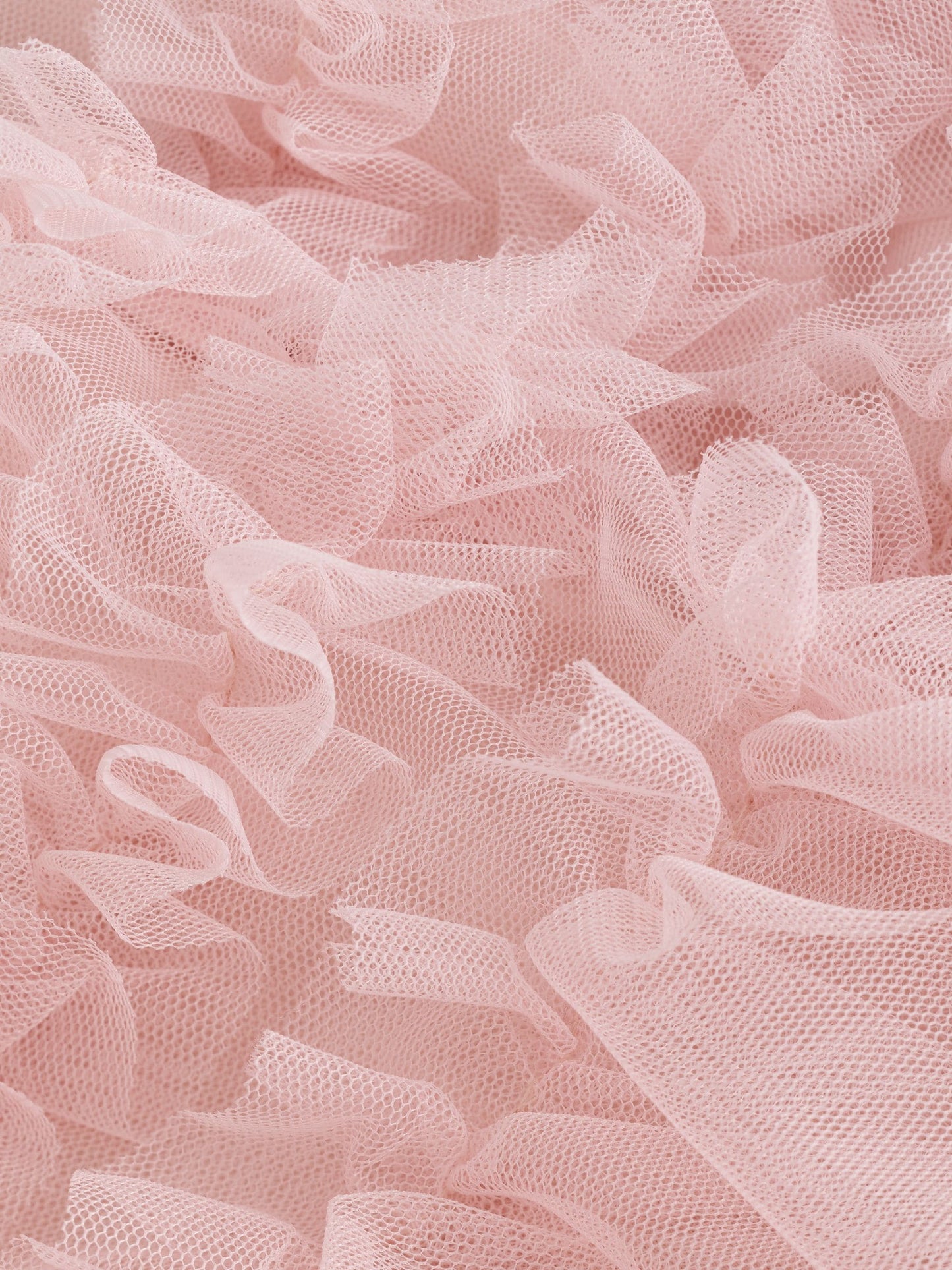 smALLSAINTS Light Pink Frill Mesh Dress image 9