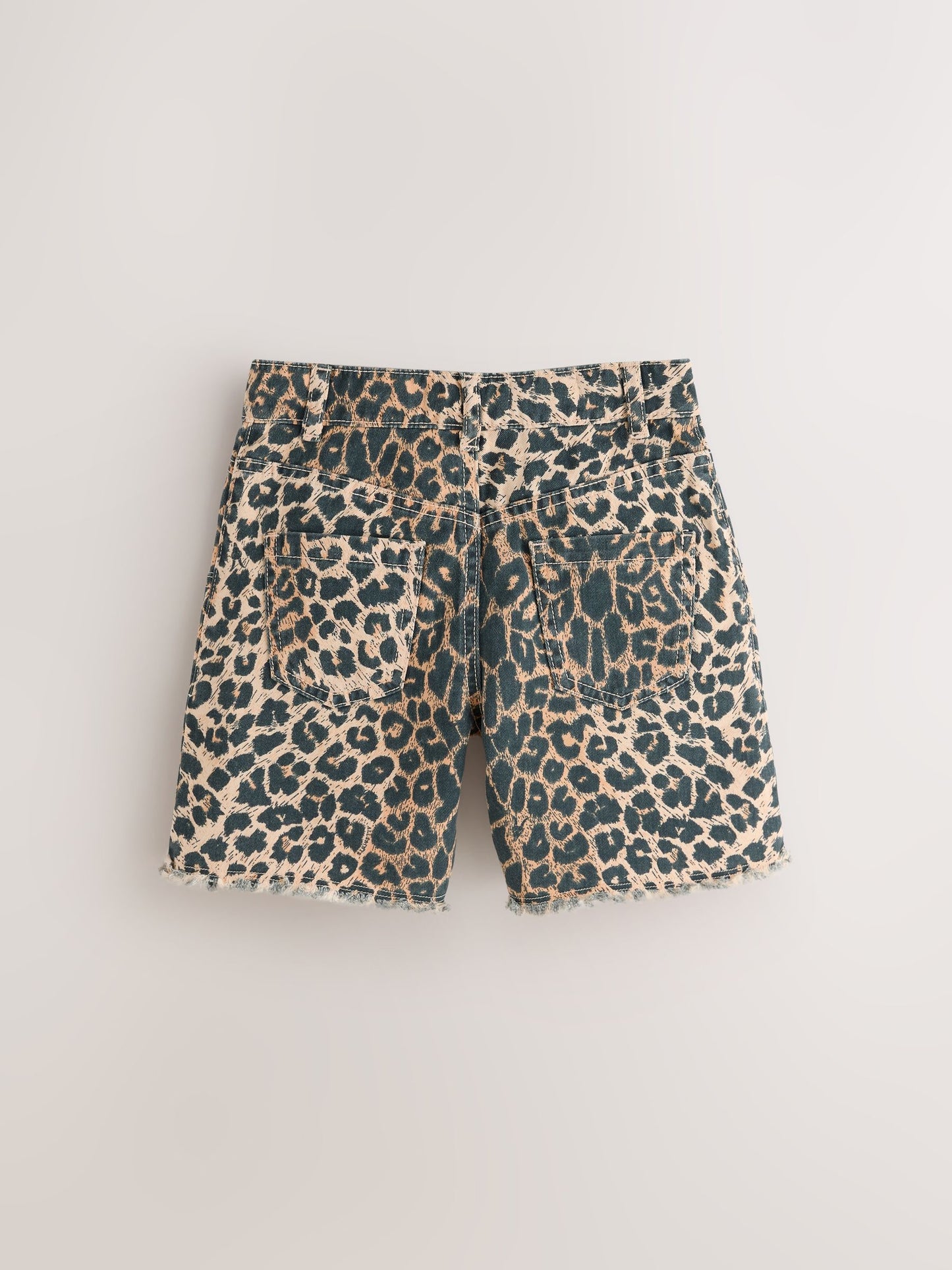 Dsiney Kidz - smALLSAINTS Leopard Emmy High Waisted Denim Shorts image 5