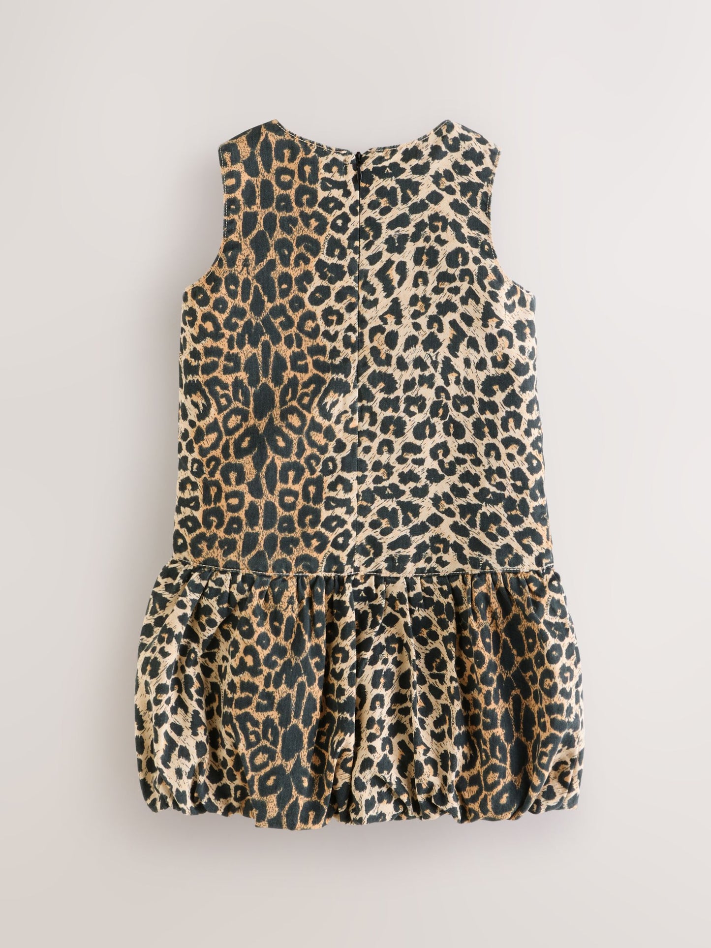 smALLSAINTS Leopard Bubble Hem Denim Dress image 8