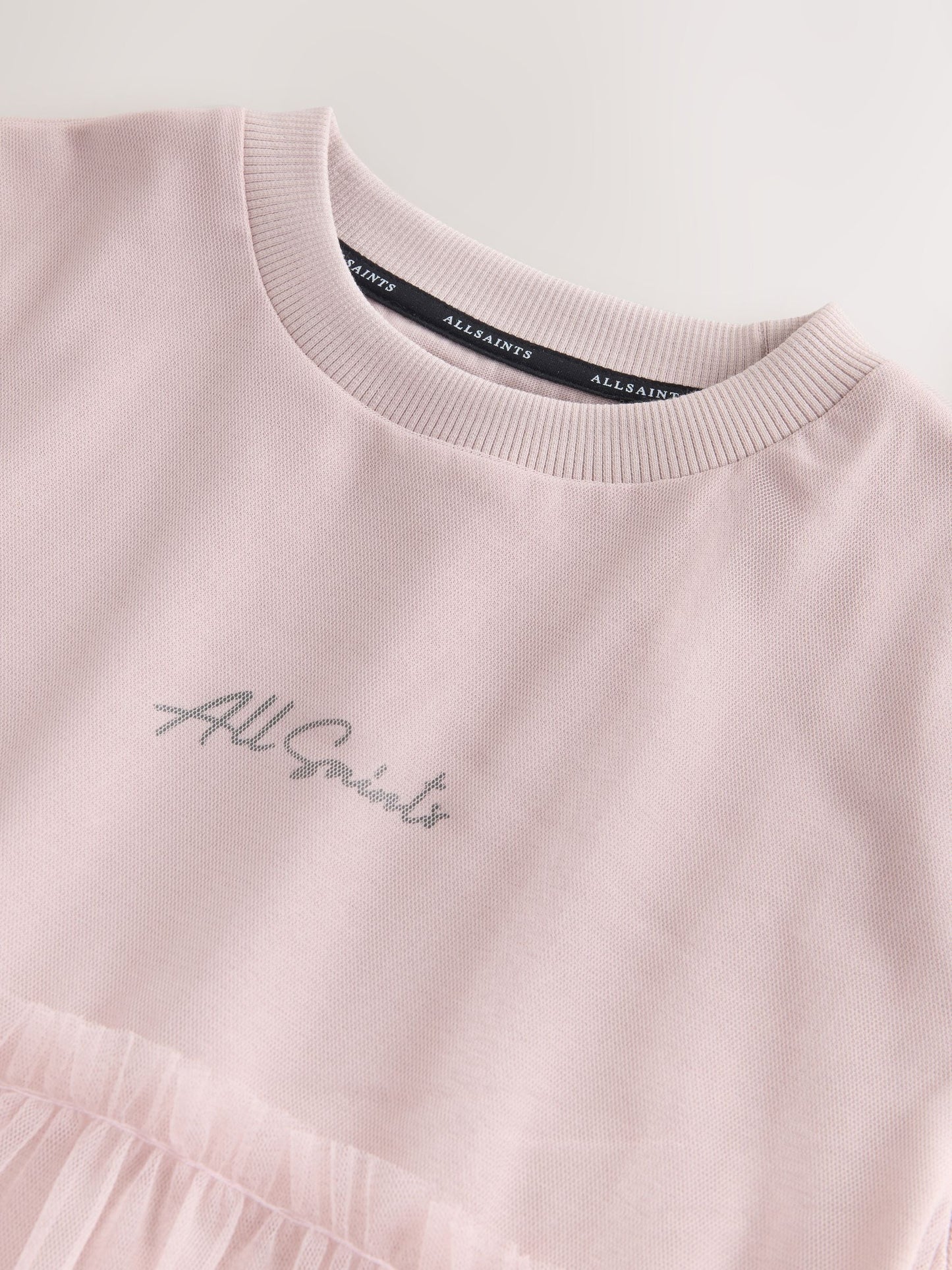smALLSAINTS Mid Pink Frill Mesh T-Shirt Dress image 7