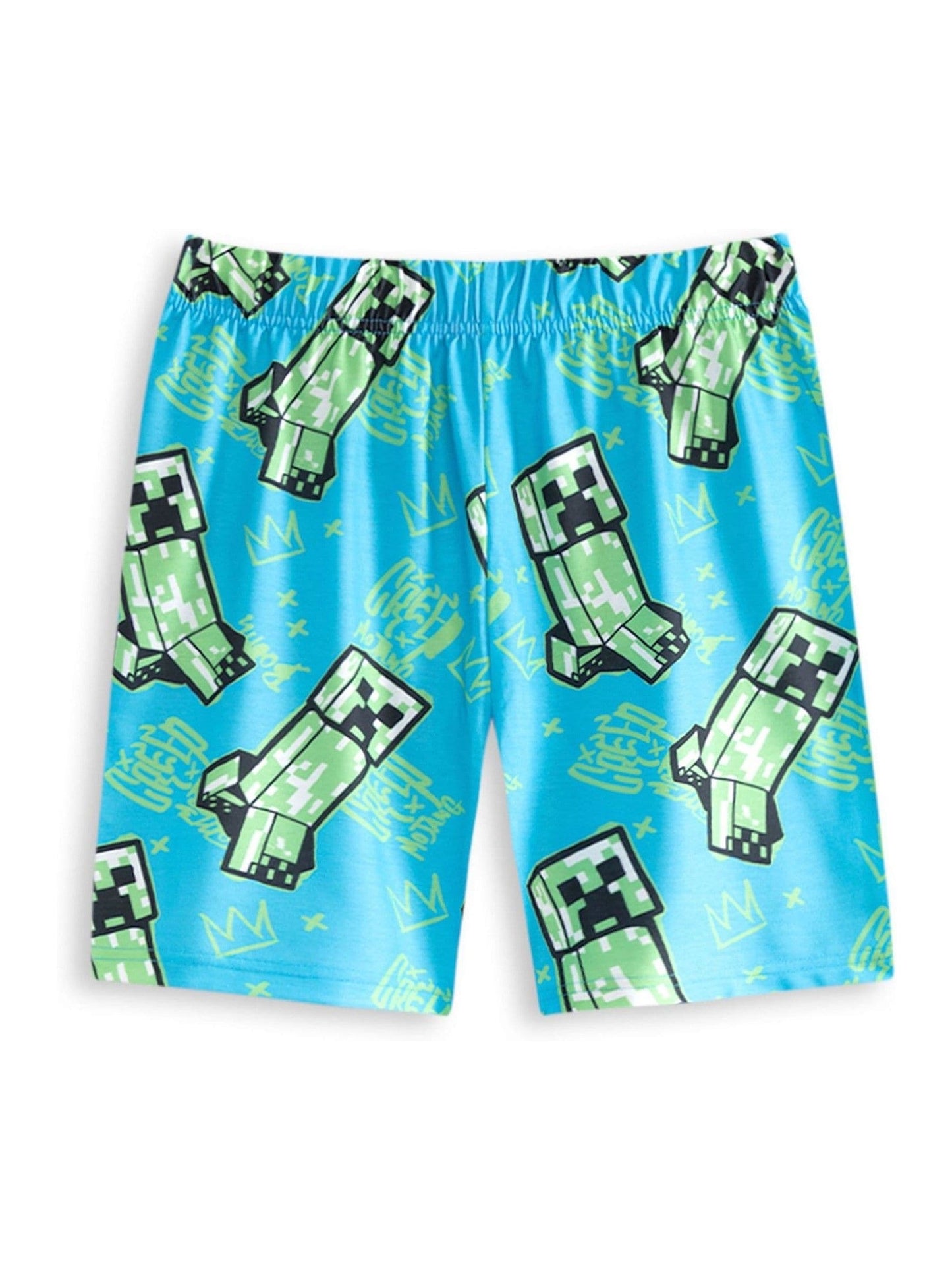 Dsiney Kidz - Vanilla Underground Mint Blue Minecraft Short Sleeve Short Leg Pyjamas Set 2 Pack image 3