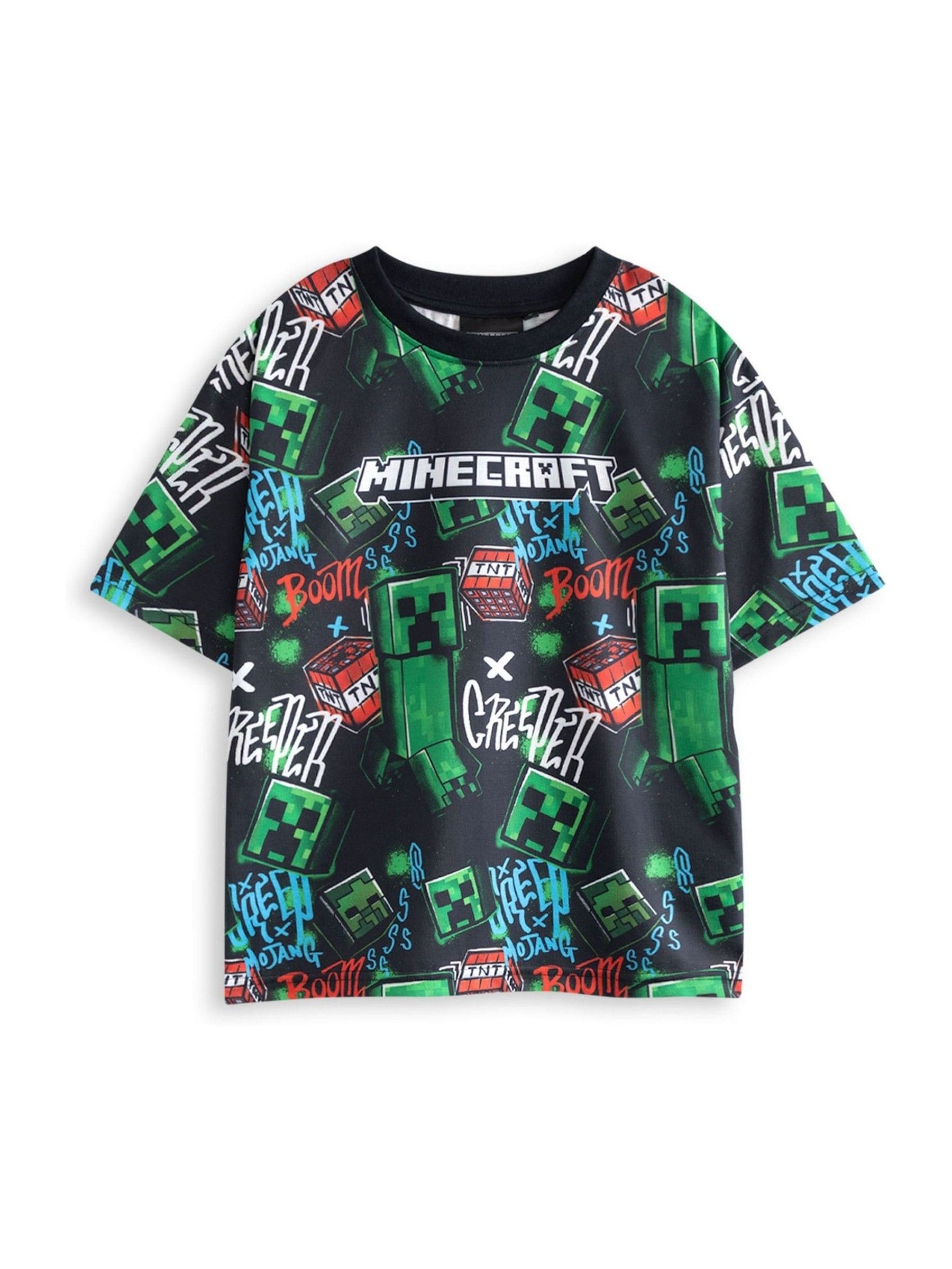 Dsiney Kidz - Vanilla Underground Mint Blue Minecraft Short Sleeve Short Leg Pyjamas Set 2 Pack image 4