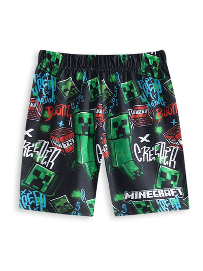 Dsiney Kidz - Vanilla Underground Mint Blue Minecraft Short Sleeve Short Leg Pyjamas Set 2 Pack image 5