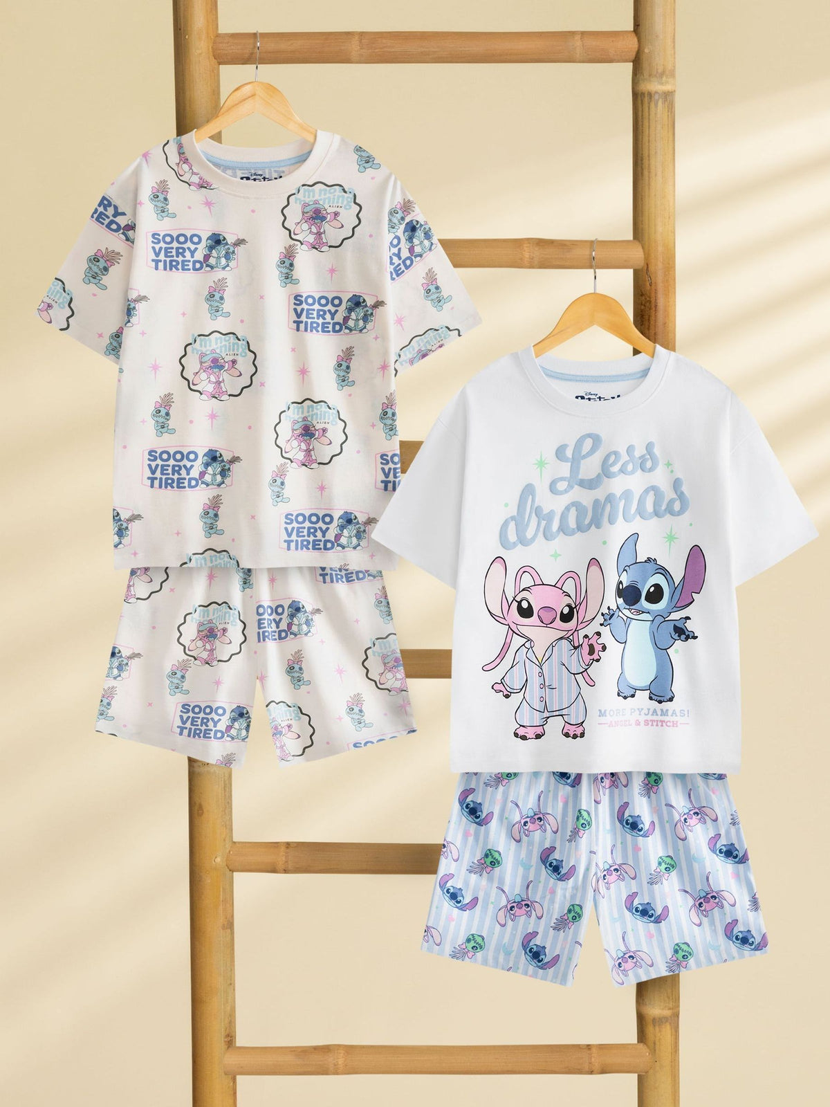 Vanilla Underground White Disney Lilo & Stitch Pyjamas 2 Pack - image 1