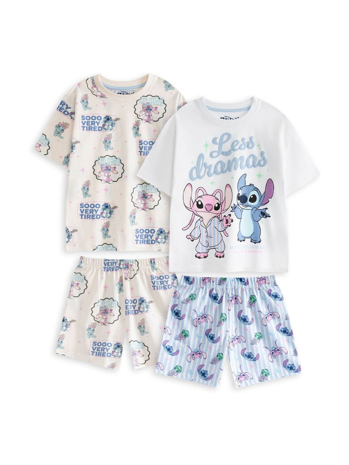 Vanilla Underground White Disney Lilo & Stitch Pyjamas 2 Pack - image 2