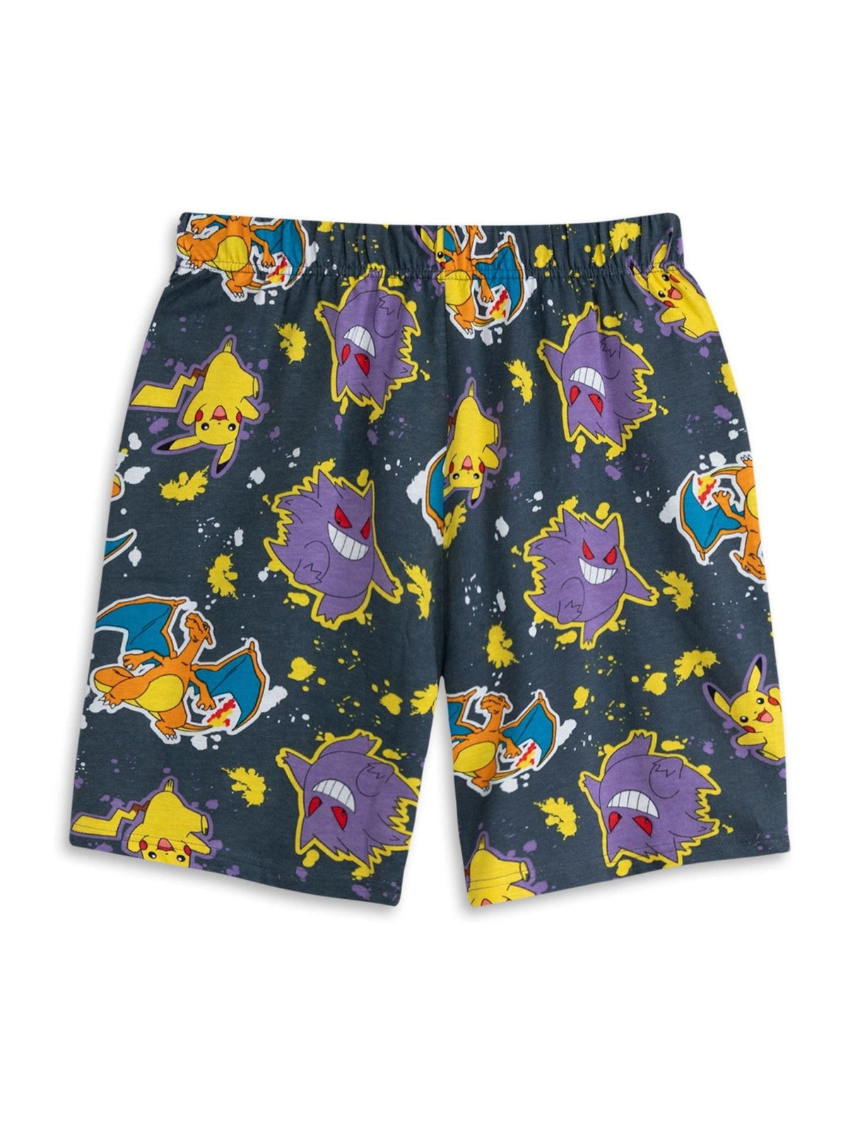 Vanilla Underground Black Cotton Pokemon Multicoloured Short Sleeve Short Leg Pyjamas Set Pack of 2 image 4