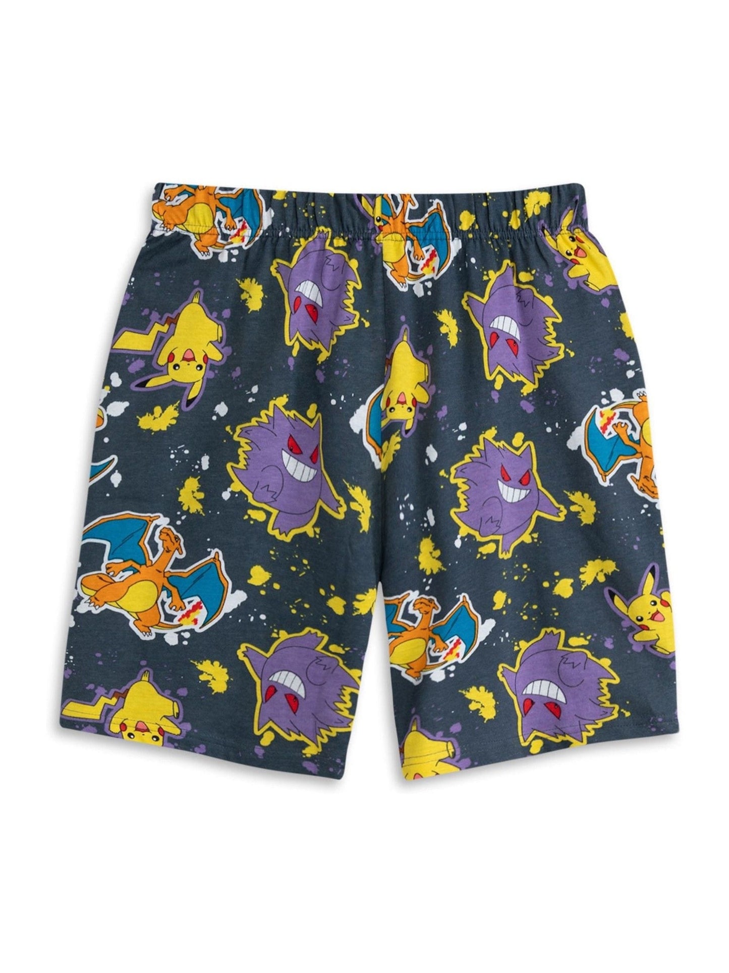 Dsiney Kidz - Vanilla Underground Black Cotton Pokemon Multicoloured Short Sleeve Short Leg Pyjamas Set Pack of 2 image 3