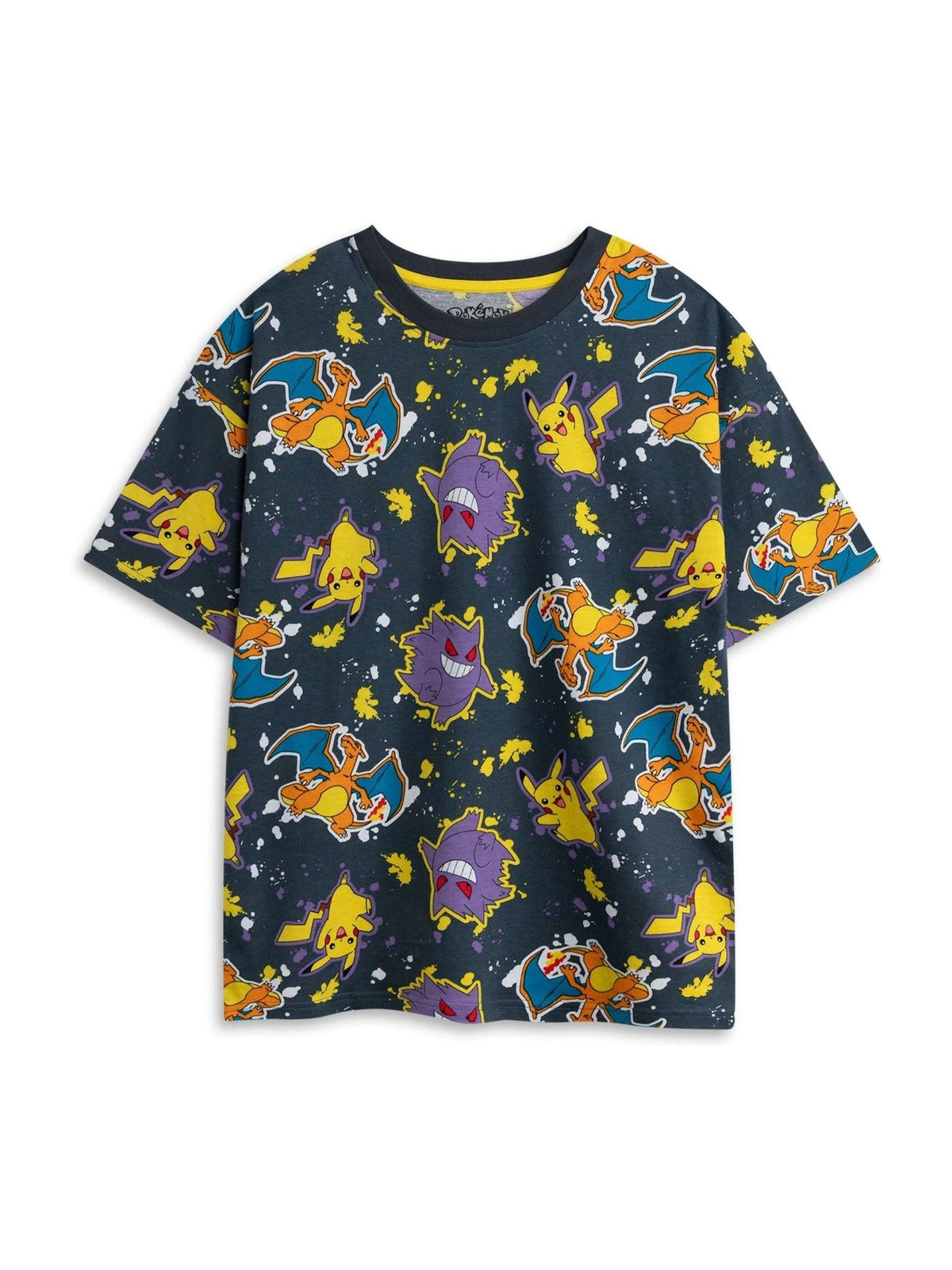 Vanilla Underground Black Cotton Pokemon Multicoloured Short Sleeve Short Leg Pyjamas Set Pack of 2 image 6