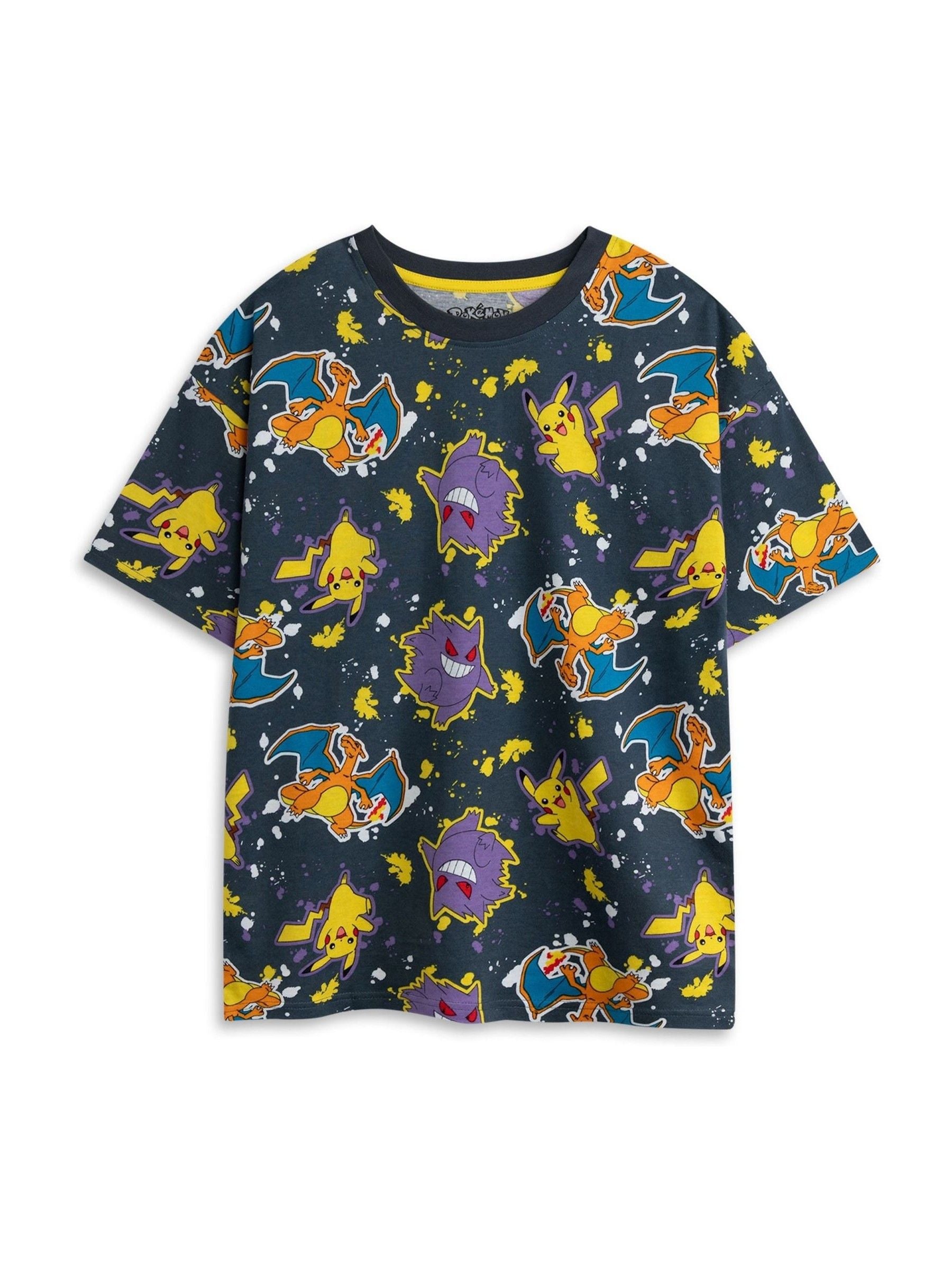 Dsiney Kidz - Vanilla Underground Black Cotton Pokemon Multicoloured Short Sleeve Short Leg Pyjamas Set Pack of 2 image 5