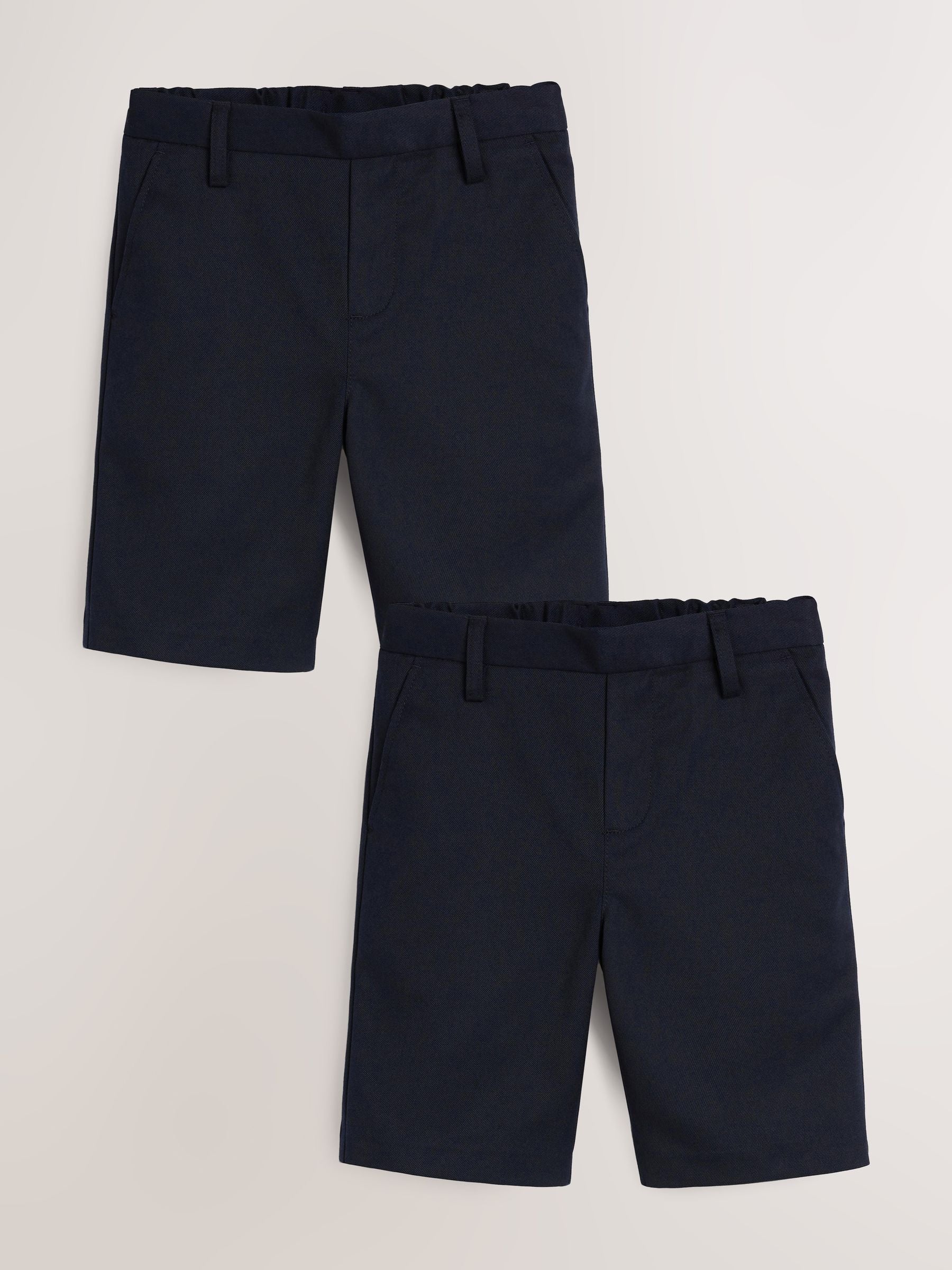 Dsiney Kidz - Navy 2 Pack Flat Front School Shorts (3-14yrs) image 1