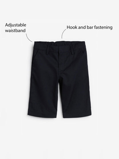 Dsiney Kidz - Navy 2 Pack Flat Front School Shorts (3-14yrs) image 5