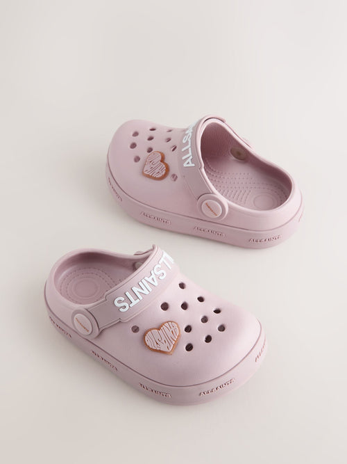 smALLSAINTS Pink Clog Sandals image 1