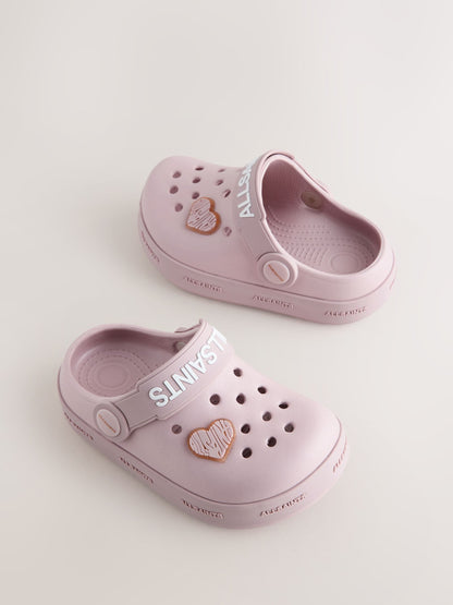 smALLSAINTS Pink Clog Sandals image 1