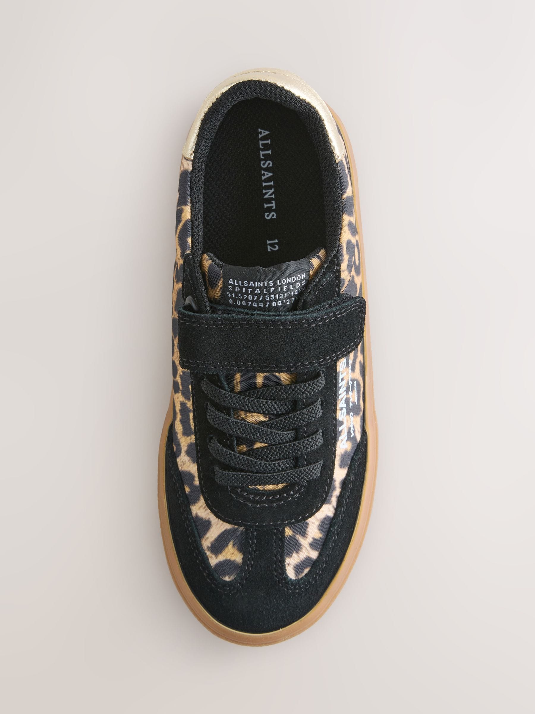 smALLSAINTS Leopard Ripstop Gum Sole Trainers image 3