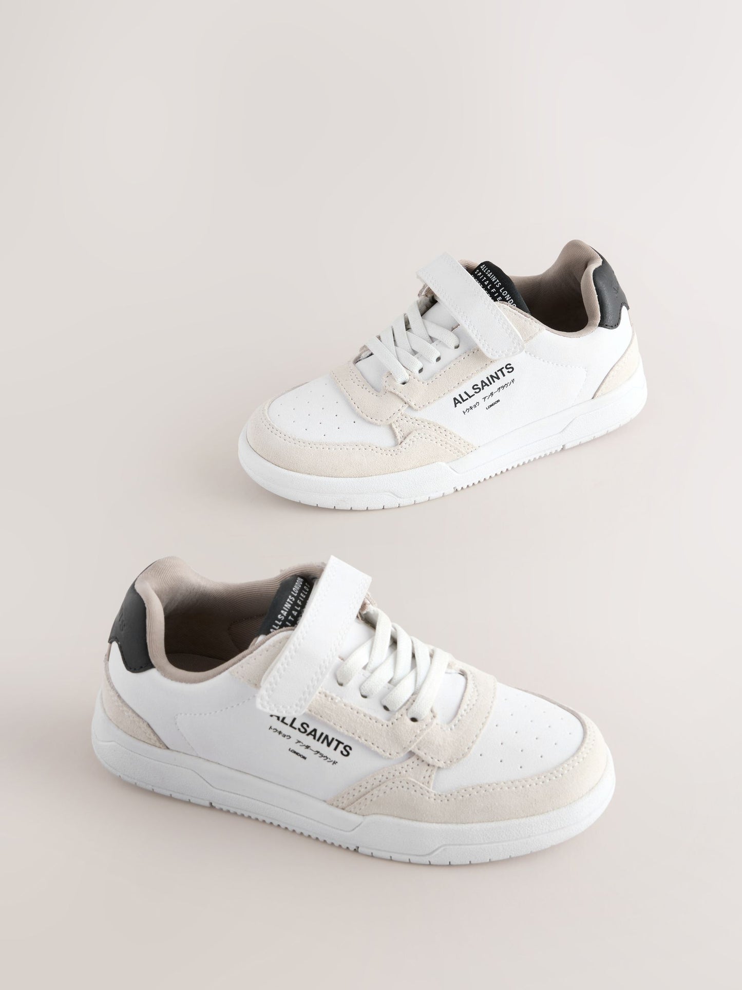 smALLSAINTS White Regan Low Top Trainers image 1