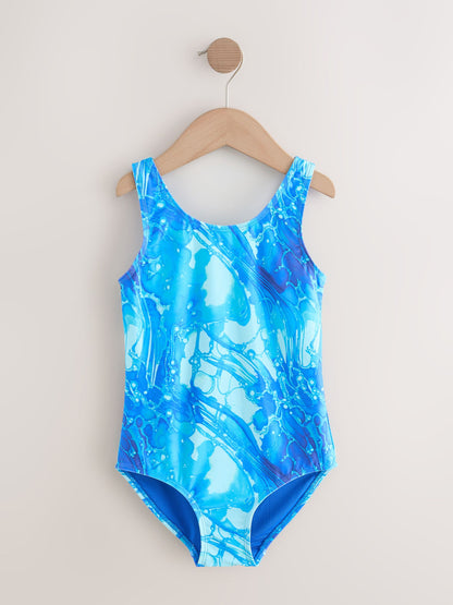 Dsiney Kidz - Blue Scoop Neck Swimsuit (3-16yrs) image 4