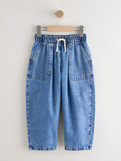 Dsiney Kidz - Mid Blue Pullon Barrel Jeans (3-16yrs) image 1