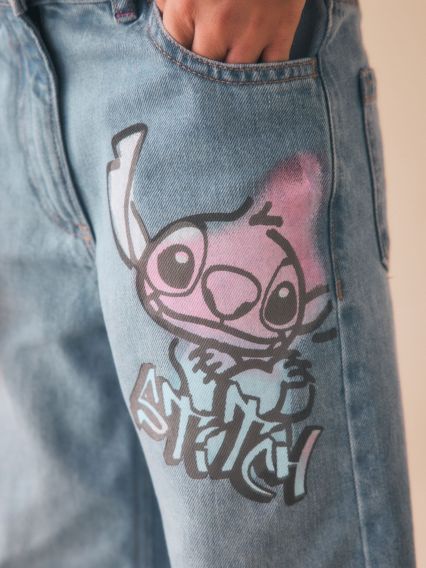 Dsiney Kidz - Blue Disney Lilo & Stitch Jeans (3-16yrs) image 4