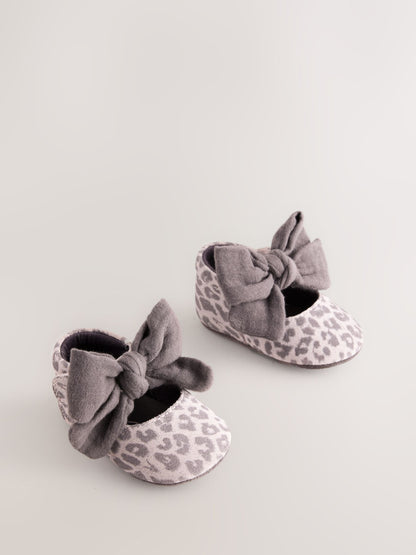 smALLSAINTS Leopard Bow Mary Jane Padders image 1