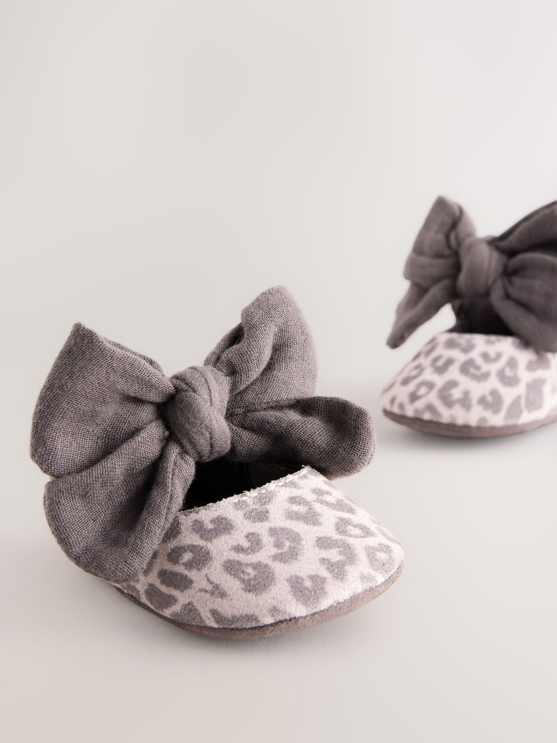 smALLSAINTS Leopard Bow Mary Jane Padders image 3
