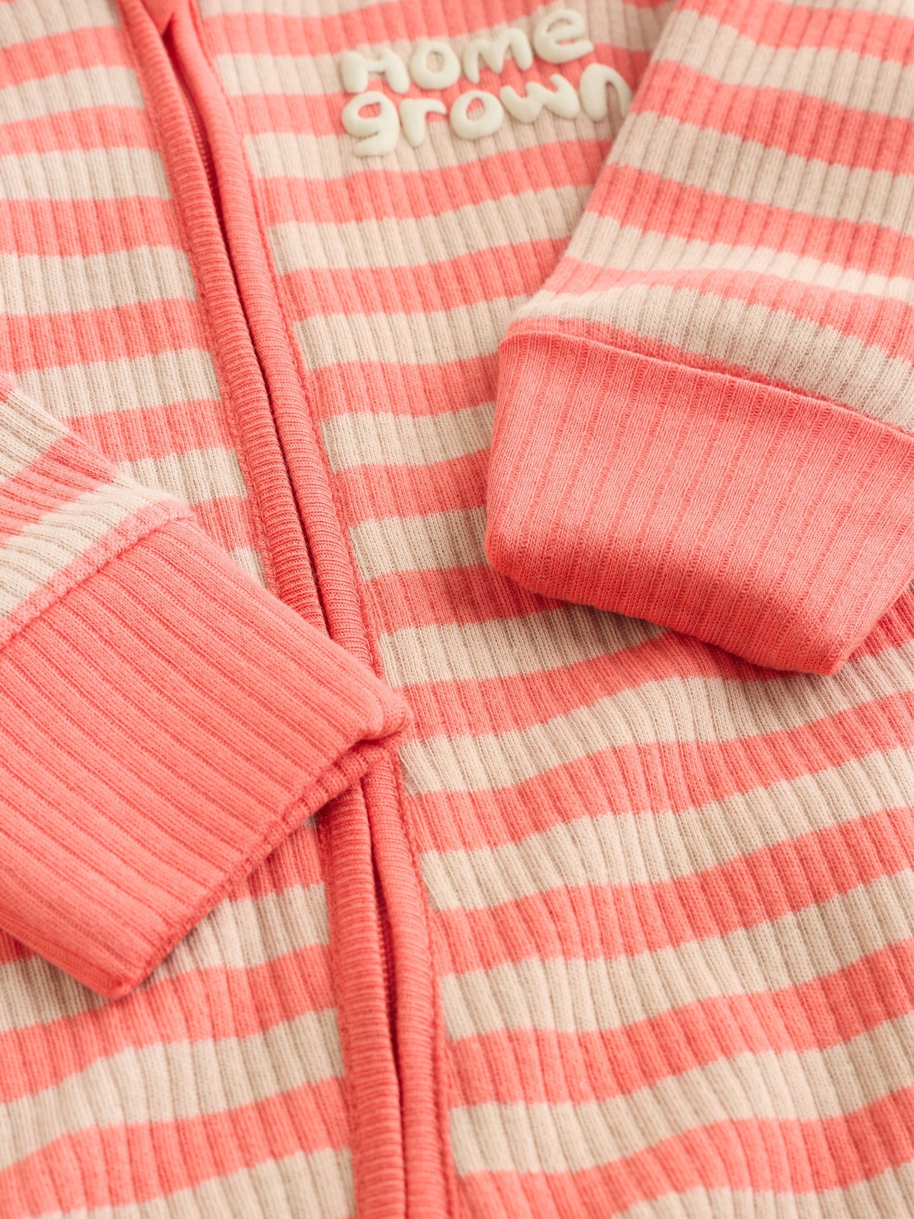 Multi Stripe Baby Sleepsuits 3 Pack (0mths-3yrs) image 3