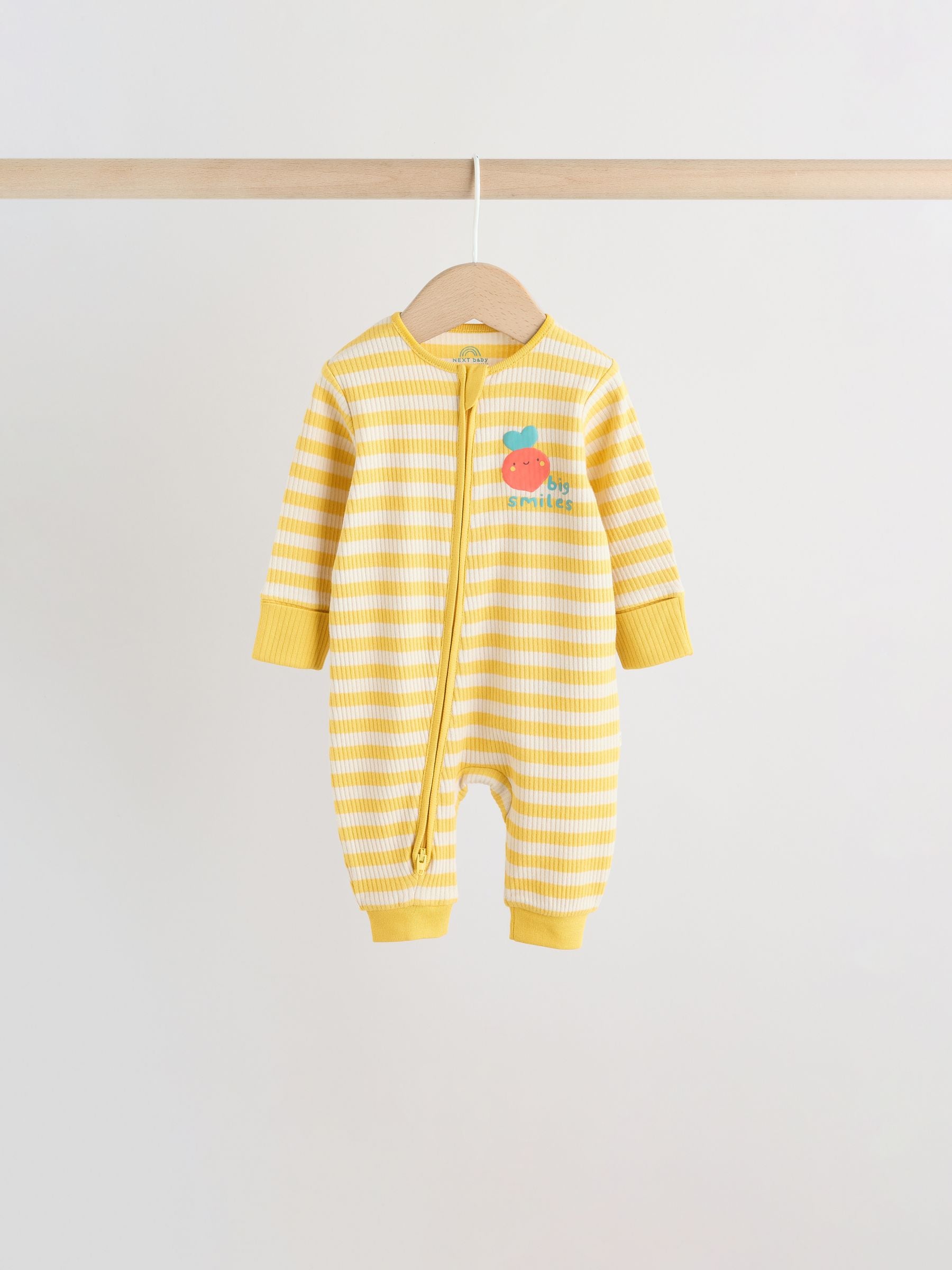 Multi Stripe Baby Sleepsuits 3 Pack (0mths-3yrs) image 3