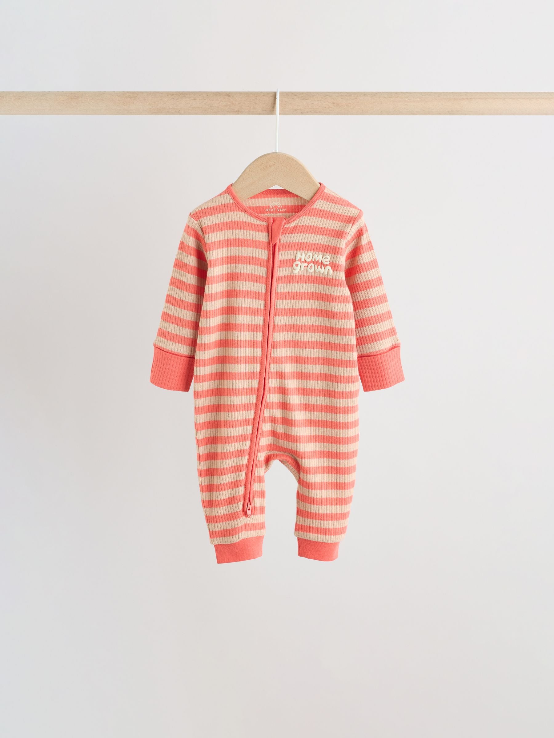 Multi Stripe Baby Sleepsuits 3 Pack (0mths-3yrs) image 5