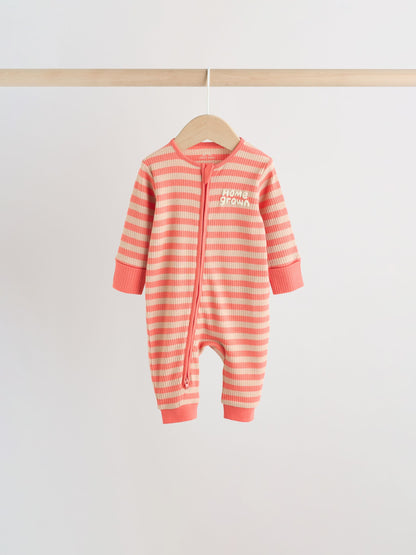 Multi Stripe Baby Sleepsuits 3 Pack (0mths-3yrs) image 5
