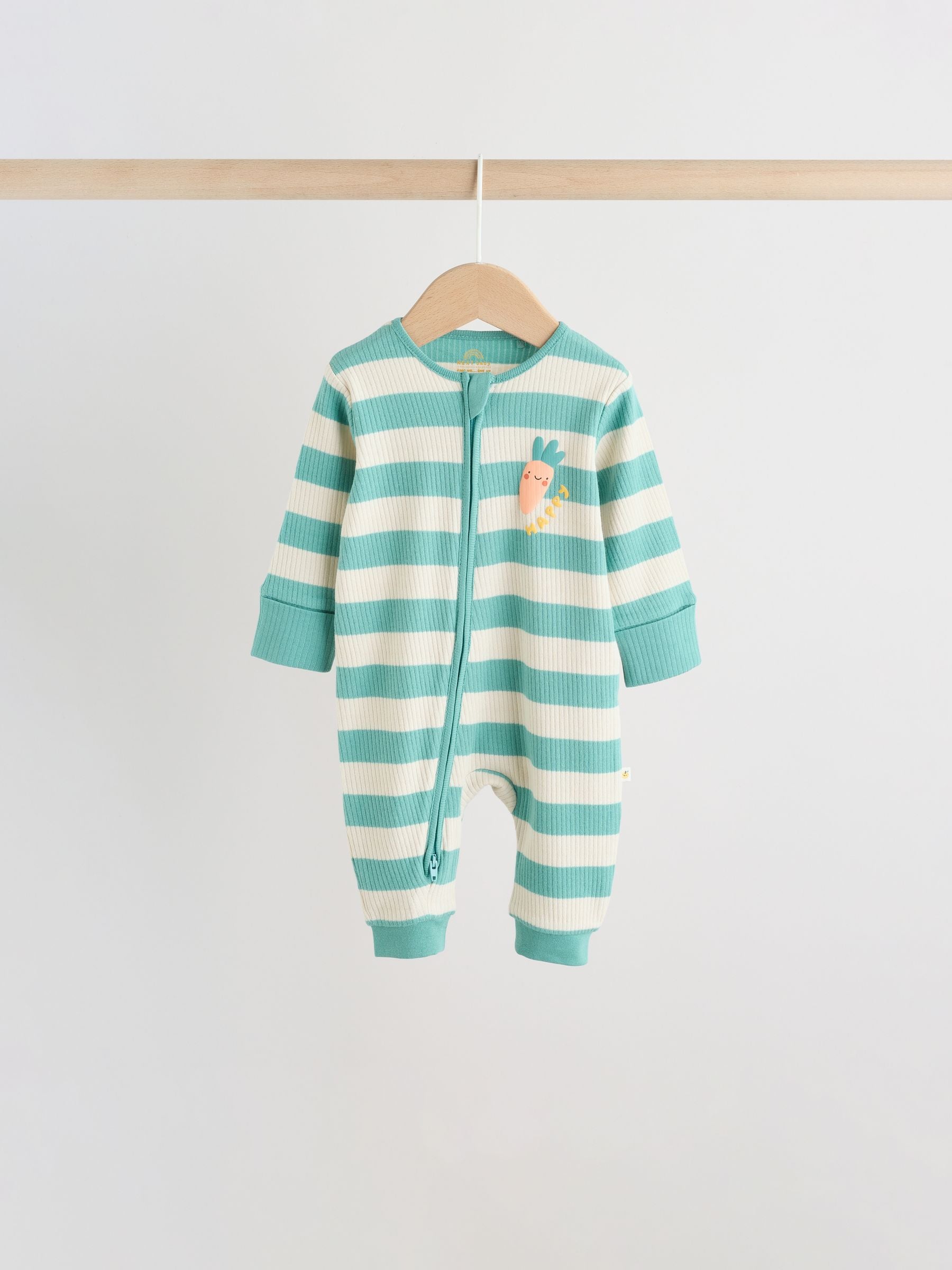 Multi Stripe Baby Sleepsuits 3 Pack (0mths-3yrs) image 9