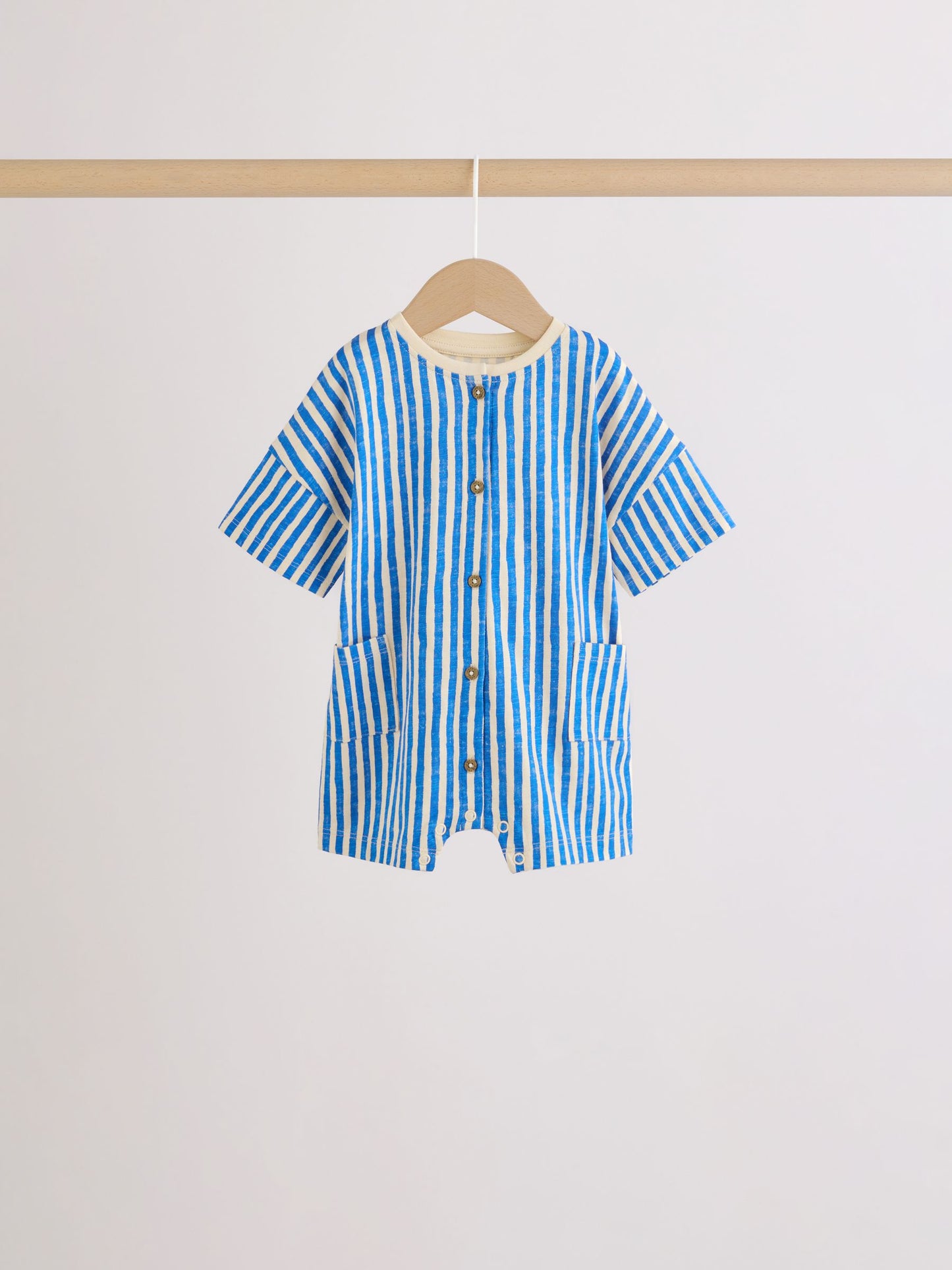 Green Print Jersey Baby Rompers 3 Pack image 6