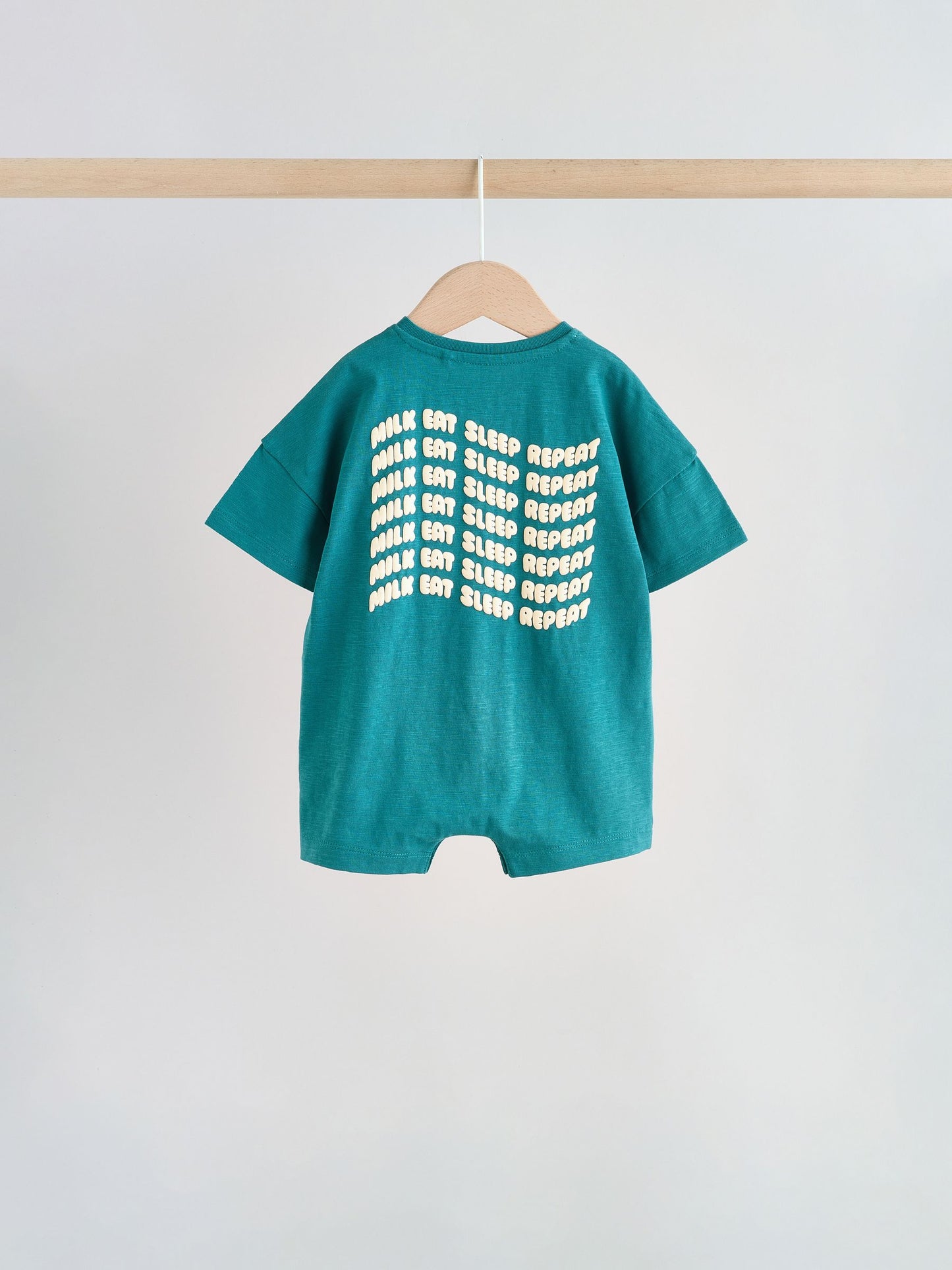 Green Milk Club Jersey Baby Rompers 3 Pack image 8
