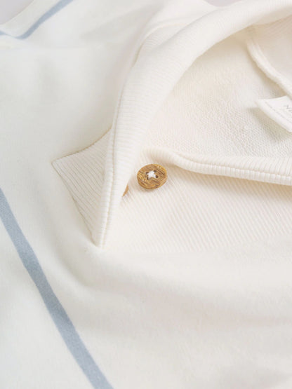 Blue and White Striped Baby Jersey Rompers 2 Pack