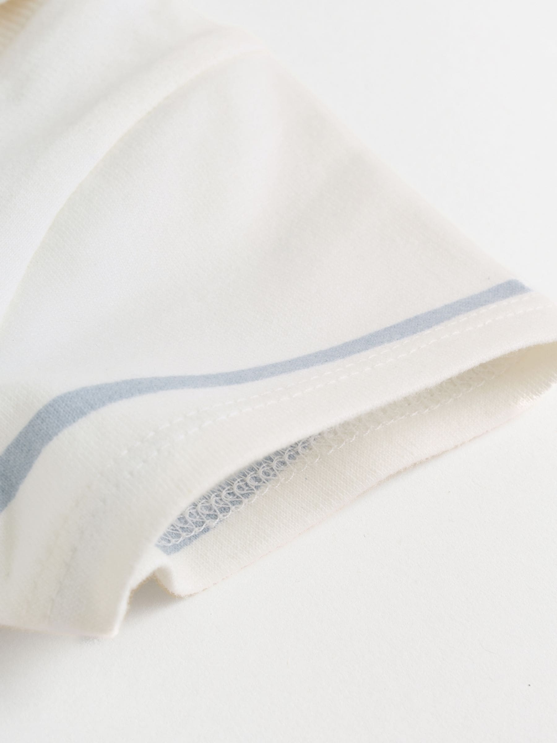 Blue and White Striped Baby Jersey Rompers 2 Pack image 4