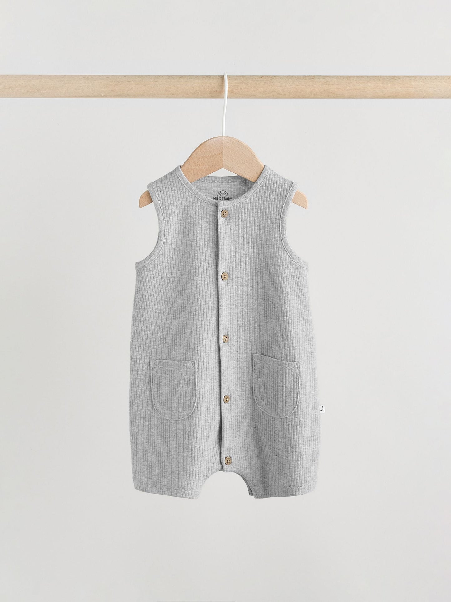 Blue Vest Jersey Baby Romper image 6