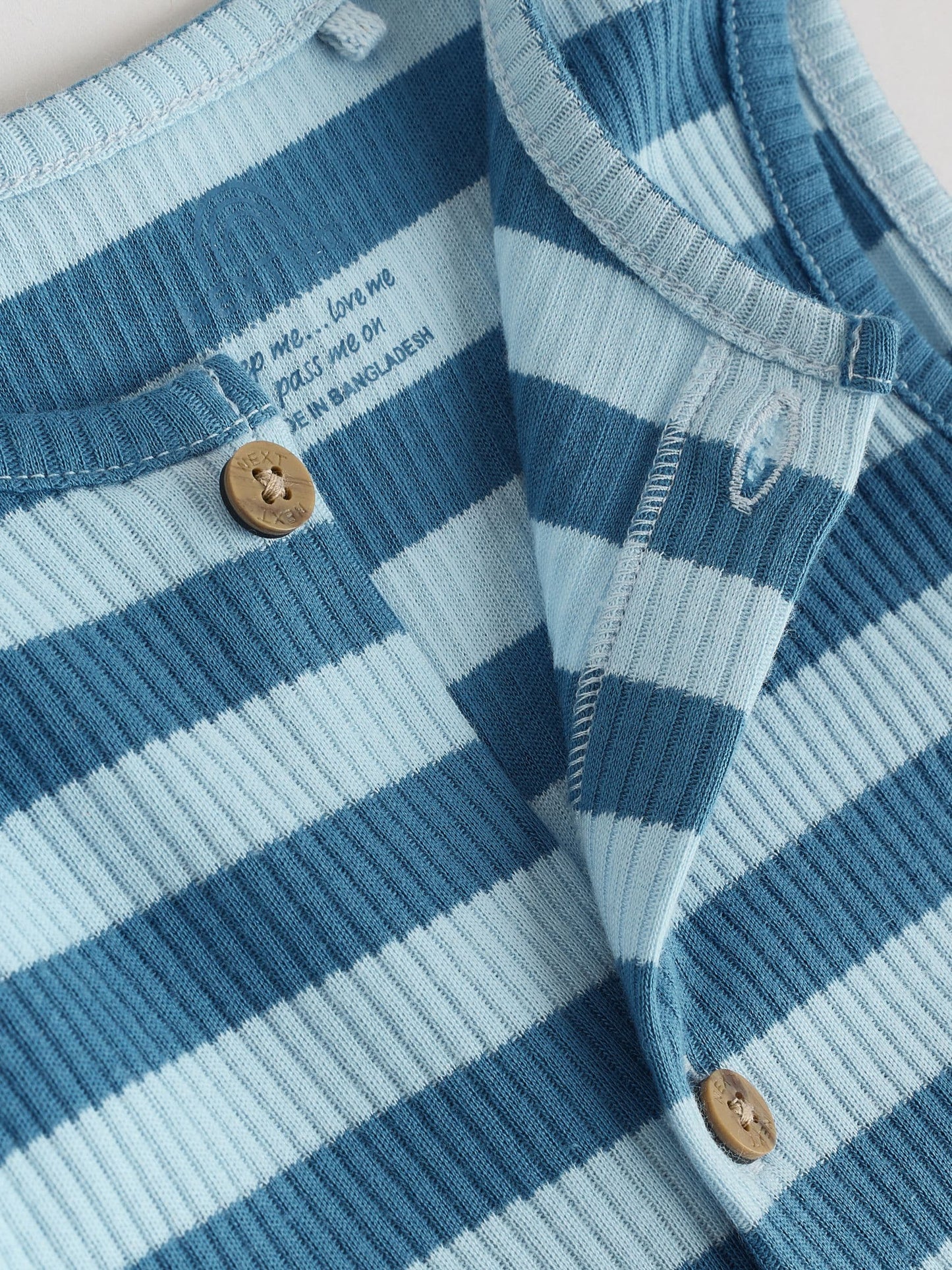 Blue Vest Jersey Baby Romper image 8
