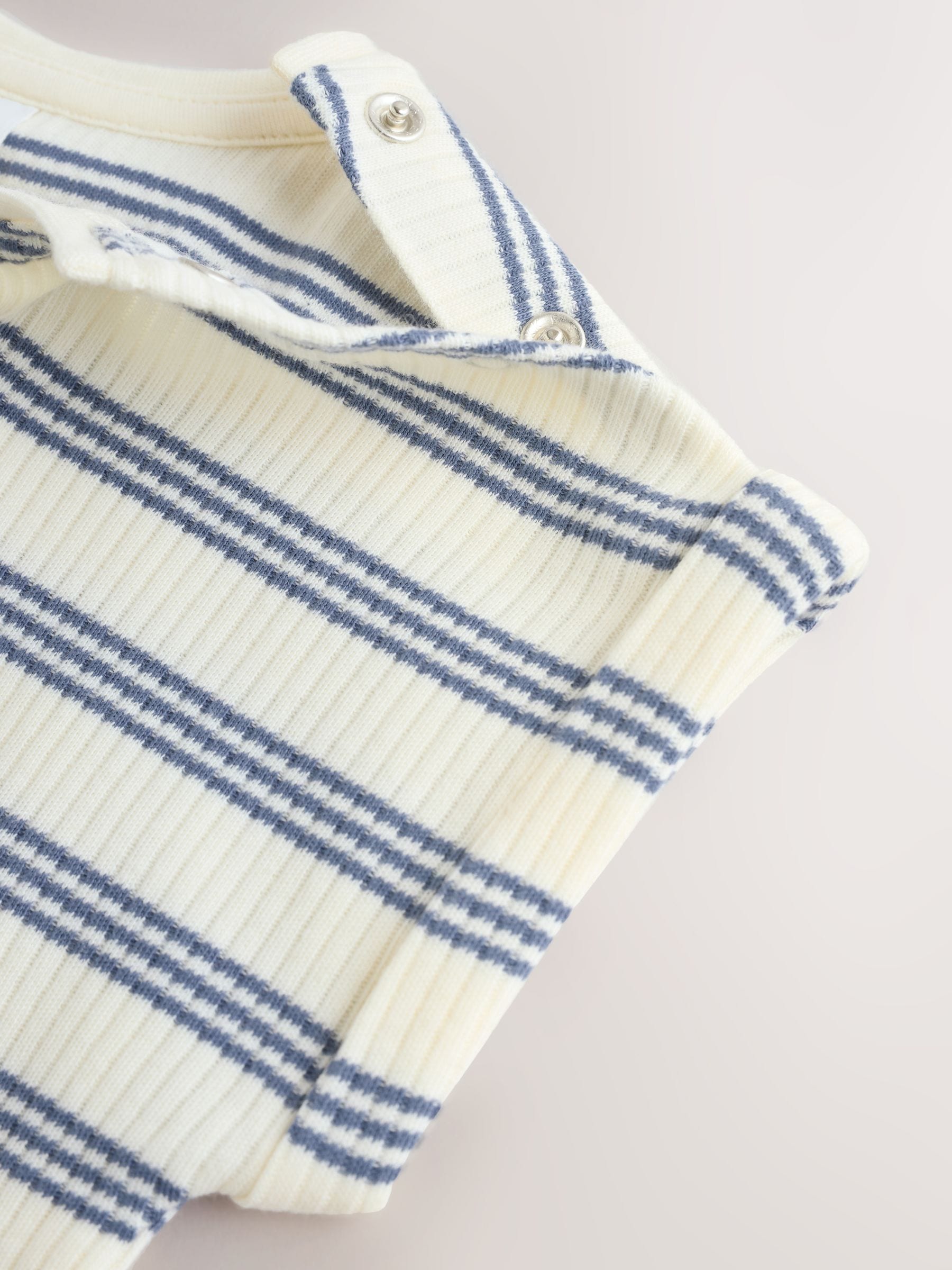 Blue Striped I love my Daddy Jersey Baby Romper image 6
